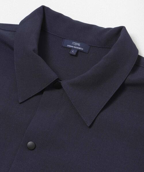 ITEMS URBANRESEARCH(アイテムズ アーバンリサーチ)の「2wayストレッチスナップ半袖シャツ(シャツ/ブラウス・メンズ・ベージュ/ネイビー/グレー/ブラック・MEDIUM/LARGE)」の21枚目の写真