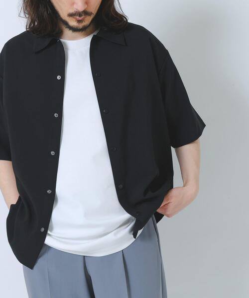 ITEMS URBANRESEARCH(アイテムズ アーバンリサーチ)の「2wayストレッチスナップ半袖シャツ(シャツ/ブラウス・メンズ・ベージュ/ネイビー/グレー/ブラック・MEDIUM/LARGE)」の8枚目の写真