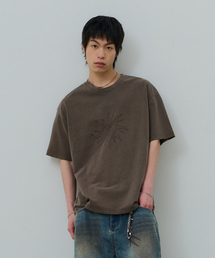 フロントグラフィックピグメント半袖Tシャツ-FBSK5810D08