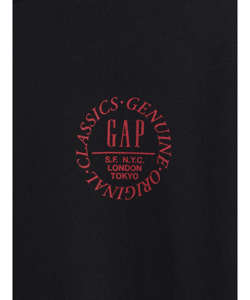 GAP（ギャップ）の「リラックスフィット グラフィック ロゴTシャツ (キッズ)（Tシャツ/カットソー・キッズ・オフホワイト/ライトブルー/ブラック・160cm/150cm/140cm/130cm/120cm/110cm）」の7枚目の写真