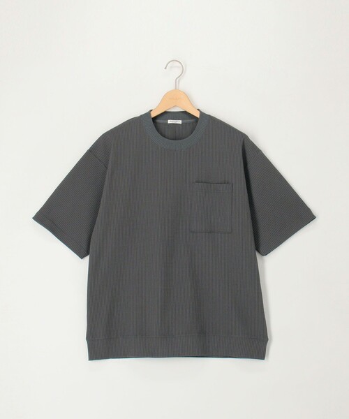NOLLEY'S LIGHT(ノーリーズライト)の「《吸水速乾》PERFECTEXドライワッフル クルーネック Tシャツ(Tシャツ/カットソー・メンズ・ホワイト/グレー・L/M)」の8枚目の写真