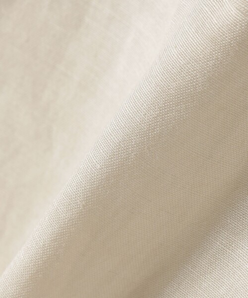 SHIPS(シップス)の「SHIPS Primary Navy Label:麻混 ノーカラー ジャケット(セットアップ対応)(ノーカラージャケット・レディース・ベージュ/ネイビー/ブラウン・36/38)」の4枚目の写真