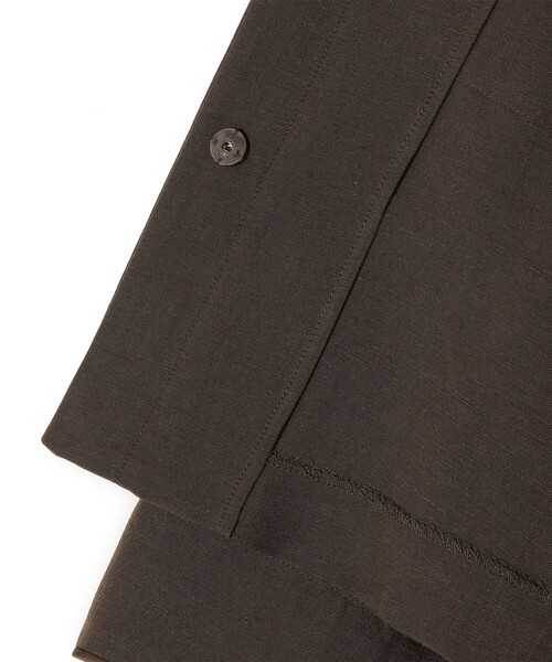 SHIPS(シップス)の「SHIPS Primary Navy Label:麻混 ノーカラー ジャケット(セットアップ対応)(ノーカラージャケット・レディース・ベージュ/ネイビー/ブラウン・36/38)」の10枚目の写真