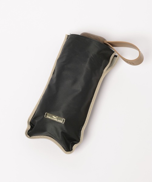 Me%（ミィパーセント）の「【晴雨兼用】パイピングminiカサ 622552（折りたたみ傘・レディース・ゴールド/ピンク/ブラック・FREE）」の18枚目の写真