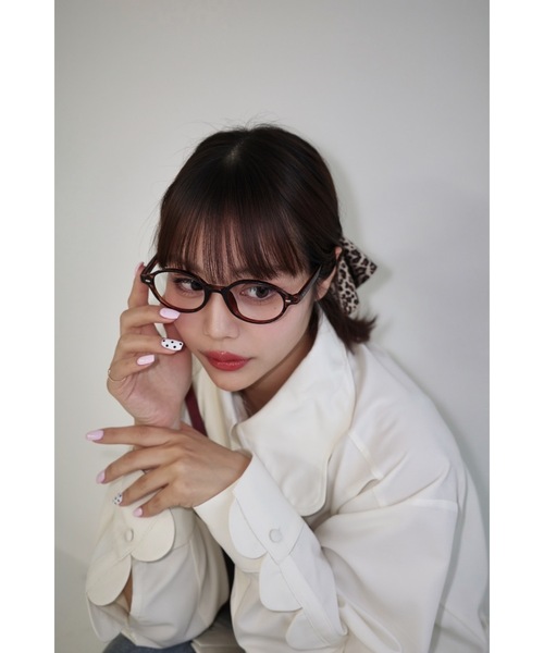 JUMELLE(ジュメロ)の「べっこうラウンドメガネ(メガネ・レディース・ブラウン・FREE)」の5枚目の写真