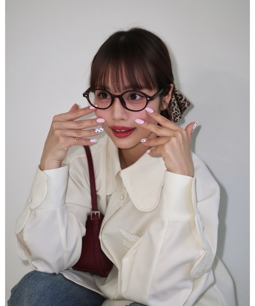 JUMELLE(ジュメロ)の「べっこうラウンドメガネ(メガネ・レディース・ブラウン・FREE)」の14枚目の写真