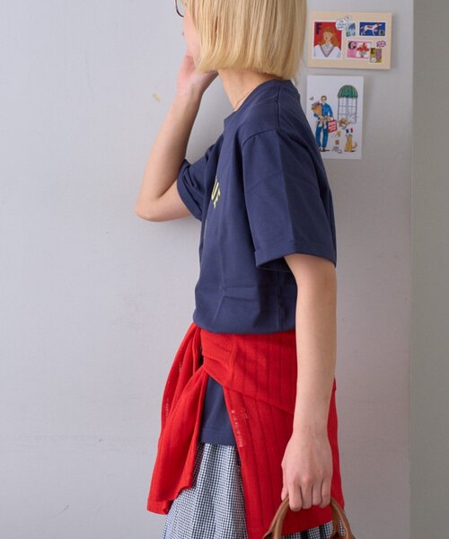 GEVACO（ゲバコ）の「【GEVACO】ホースプリントTEE（Tシャツ/カットソー・レディース・ネイビー/ホワイト/サックスブルー・LARGE/SMALL/MEDIUM）」の22枚目の写真