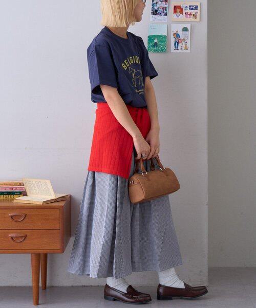 GEVACO（ゲバコ）の「【GEVACO】ホースプリントTEE（Tシャツ/カットソー・レディース・ネイビー/ホワイト/サックスブルー・LARGE/SMALL/MEDIUM）」の19枚目の写真