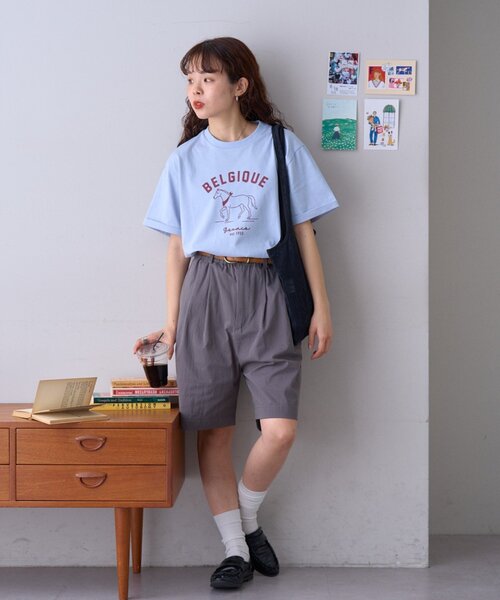 GEVACO（ゲバコ）の「【GEVACO】ホースプリントTEE（Tシャツ/カットソー・レディース・ネイビー/ホワイト/サックスブルー・LARGE/SMALL/MEDIUM）」の12枚目の写真
