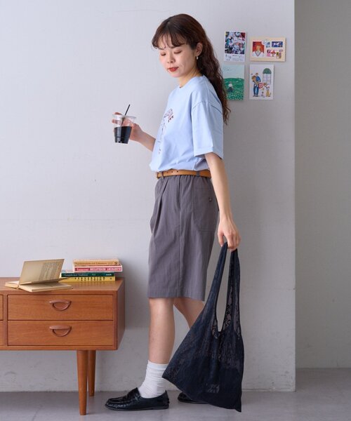 GEVACO（ゲバコ）の「【GEVACO】ホースプリントTEE（Tシャツ/カットソー・レディース・ネイビー/ホワイト/サックスブルー・LARGE/SMALL/MEDIUM）」の11枚目の写真