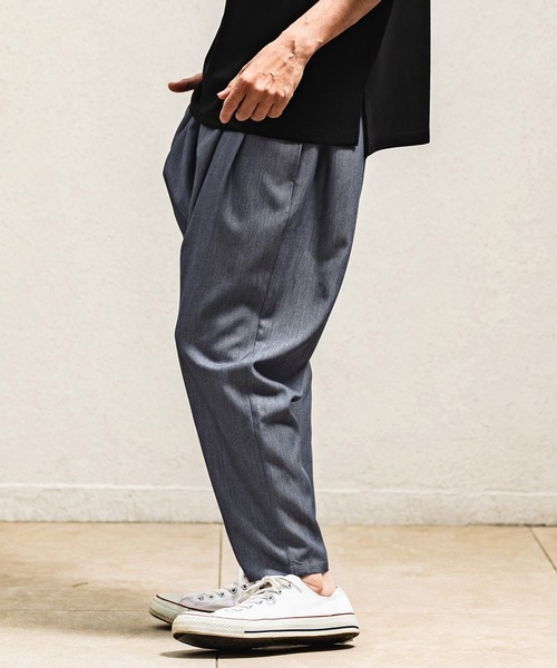 CAMBIO(カンビオ)の「mp14964- Daily Chambray Tapered Pants テーパードパンツ(S600226cmb)(その他パンツ・メンズ・ネイビー/ブラック・L/M/S)」の5枚目の写真