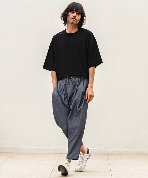 CAMBIO(カンビオ)の「mp14964- Daily Chambray Tapered Pants テーパードパンツ(S600226cmb)(その他パンツ・メンズ・ネイビー/ブラック・L/M/S)」の6枚目の写真