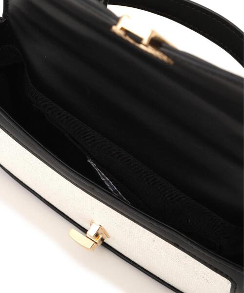 EDIT COLOGNE(エディットコロン)の「バイカラーミニショルダーバッグ(ショルダーバッグ・レディース・ブラック/グレー・フリ-)」の11枚目の写真