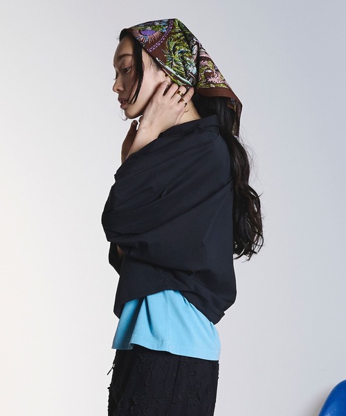 ROSE BUD（ローズバッド）の「WIDE PUFF SLEEVE SHIRT（シャツ/ブラウス・レディース・マルチ/ブラック/ホワイト・ONE SIZE）」の22枚目の写真