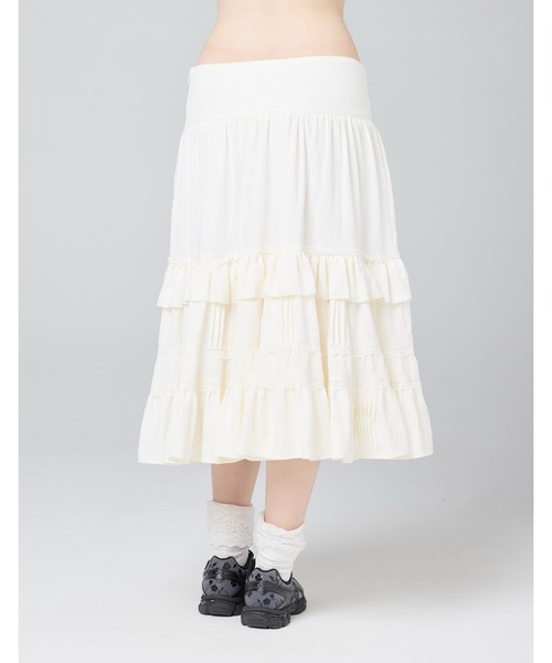 Little sunny bite(リトルサニーバイト)の「【Little Sunny Bite 】frill skirt(スカート・レディース・ブラック/ピンク/ホワイト・MEDIUM/SMALL)」の8枚目の写真