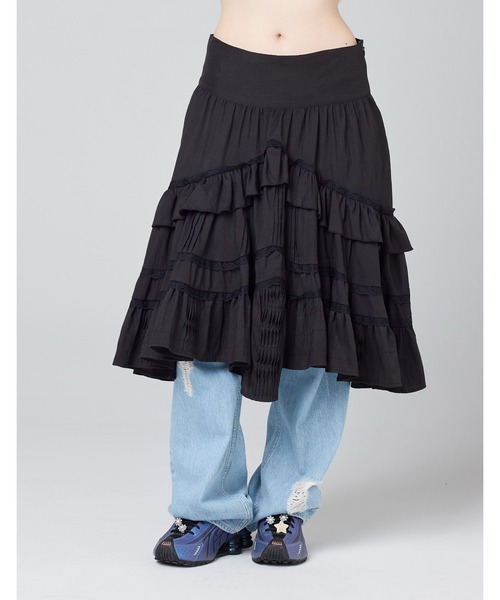 Little sunny bite(リトルサニーバイト)の「【Little Sunny Bite 】frill skirt(スカート・レディース・ブラック/ピンク/ホワイト・MEDIUM/SMALL)」の15枚目の写真
