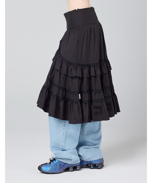 Little sunny bite(リトルサニーバイト)の「【Little Sunny Bite 】frill skirt(スカート・レディース・ブラック/ピンク/ホワイト・MEDIUM/SMALL)」の16枚目の写真