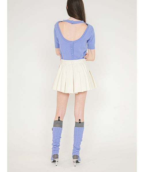 SORIN(ソリン )の「Pleated Short Pants/プリーツ ショートパンツ(その他パンツ・レディース・ベージュ/オフホワイト/ブラック・36/38)」の7枚目の写真