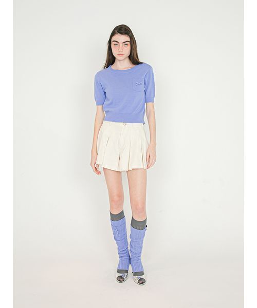 SORIN(ソリン )の「Pleated Short Pants/プリーツ ショートパンツ(その他パンツ・レディース・ベージュ/オフホワイト/ブラック・36/38)」の8枚目の写真