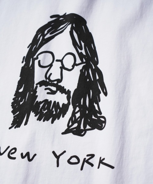 THRIFTY LOOK（スリフティールック）の「THRIFTY LOOK / スリフティールック "NEW YORK" LS TEE リラックスフィット グラフィック ロングスリーブTシャツ（Tシャツ/カットソー・メンズ・ブラック/スミクロ/ホワイト・X-LARGE/LARGE/MEDIUM/SMALL）」の7枚目の写真