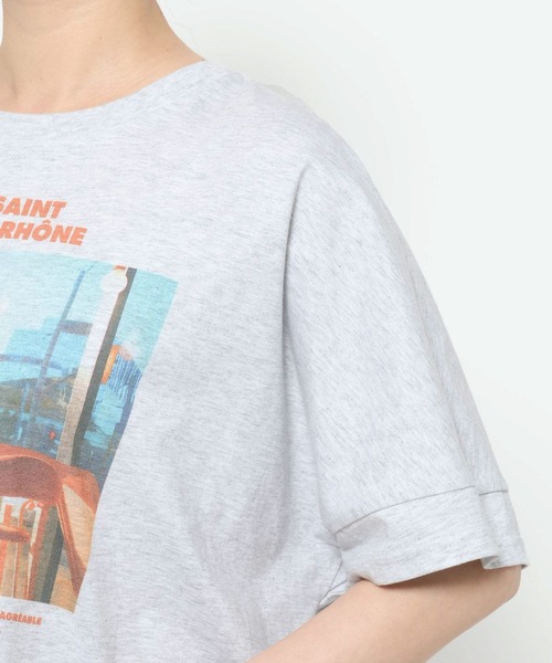 studio CLIP(スタディオクリップ)の「【CLIP BY STAFF/MINAKO企画】ポンチョフォトTシャツ(Tシャツ/カットソー・レディース・ブラック/ライトグレー/ブラウン・FREE)」の6枚目の写真