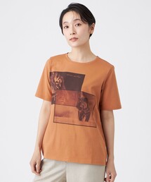 【接触冷感・ウォッシャブル】フォトプリントカットソー