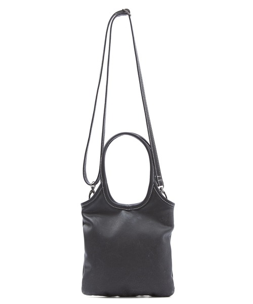 X-girl(エックスガール)の「XG EMBLEM STUDDED 2WAY MINI BAG(ショルダーバッグ・レディース・ブラック/ブラウン・ONE SIZE)」の6枚目の写真