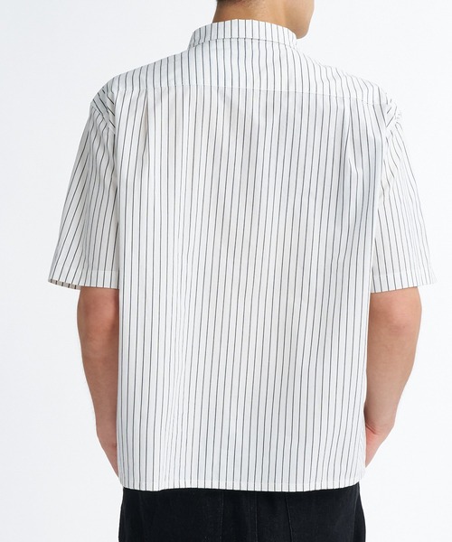 RVCA(ルーカ)の「RVCA メンズ STRIPE WIDE SHIRT 半袖シャツ 【2026年夏モデル】(シャツ/ブラウス・メンズ・ブルー系その他/ホワイト系その他/ブラック系その他・SMALL/MEDIUM/X-LARGE/LARGE)」の4枚目の写真