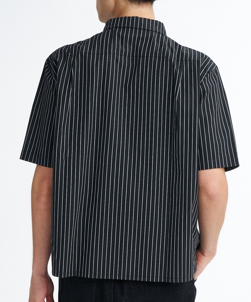 RVCA(ルーカ)の「RVCA メンズ STRIPE WIDE SHIRT 半袖シャツ 【2026年夏モデル】(シャツ/ブラウス・メンズ・ブルー系その他/ホワイト系その他/ブラック系その他・SMALL/MEDIUM/X-LARGE/LARGE)」の5枚目の写真