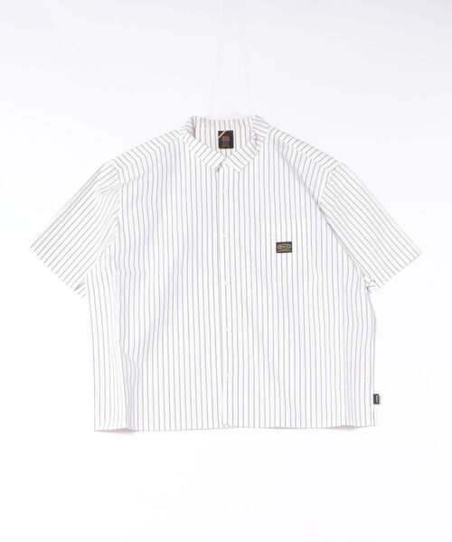 RVCA(ルーカ)の「RVCA メンズ STRIPE WIDE SHIRT 半袖シャツ 【2026年夏モデル】(シャツ/ブラウス・メンズ・ブルー系その他/ホワイト系その他/ブラック系その他・SMALL/MEDIUM/X-LARGE/LARGE)」の10枚目の写真