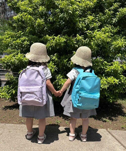MEI(メイ)の「【MEI/メイ】Kidsサイドアウトポケットリュック(バックパック/リュック・レディース・ライトブルー/ブラック/ラベンダー/ピンク・FREE)」の5枚目の写真
