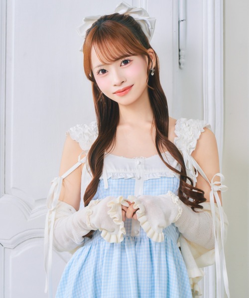 ReAmour(リアムール)の「ギンガムスイートワンピ(ワンピース・レディース・ピンク/ブルー/ブラック・FREE)」の16枚目の写真