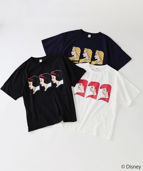 Disney(ディズニー)の「Disney / ディズニープリンセス / 別注 FANTASY A&G INC プリントTシャツ(Tシャツ/カットソー・メンズ・ネイビー/ブラック/ホワイト・LARGE/MEDIUM)」の4枚目の写真