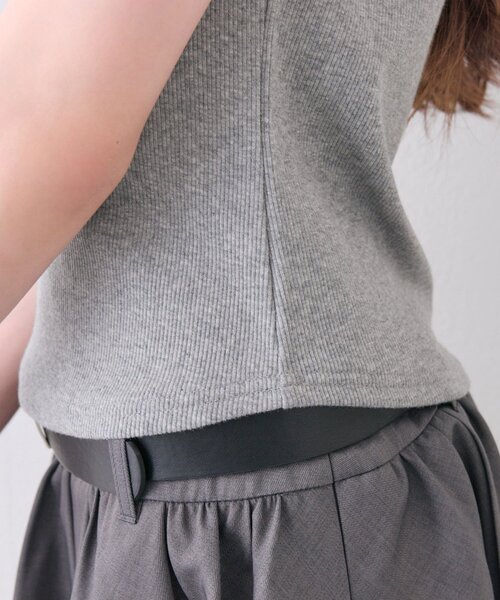 OLIVE des OLIVE(オリーブデオリーブ)の「レース衿レイヤードトップス(Tシャツ/カットソー・レディース・トップグレー/ブラック/ベージュ/ピンク・FREE)」の21枚目の写真