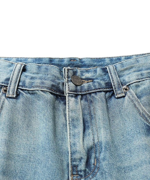 HOOK(フック)の「HOOK バレルレッグ ワイドデニム ハーフパンツ (SS)(カーゴパンツ・メンズ・インディゴブルー/ライトブルー・XL/M/L)」の21枚目の写真