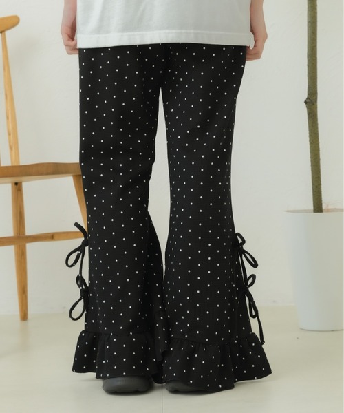 kutir(クティール)の「リボンフリルワッフルフレアパンツ(その他パンツ・レディース・ネイビー/ナチュラル/ブラック/ブラック系その他/チャコールグレー/アイボリー・SMALL/MEDIUM)」の15枚目の写真
