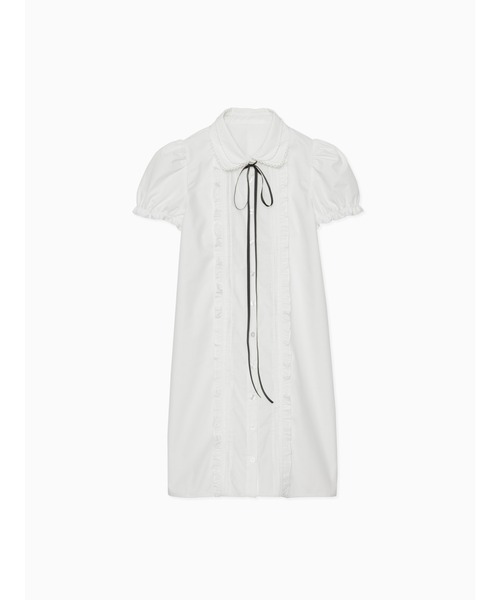 etre loin(エトルワン)の「ピンタックミニシャツワンピース / Pintuck mini shirt dress(シャツワンピース・レディース・ピンク/ブルー/ホワイト・M)」の4枚目の写真