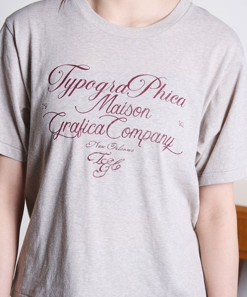 ROSE BUD（ローズバッド）の「(mag.by c)LOGO S/S TEE（Tシャツ/カットソー・レディース・ベージュ/ライトピンク/ネイビー・ONE SIZE）」の11枚目の写真