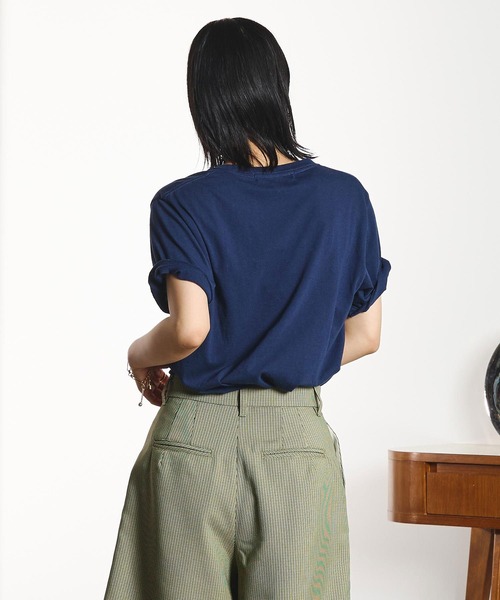 ROSE BUD（ローズバッド）の「(mag.by c)LOGO S/S TEE（Tシャツ/カットソー・レディース・ベージュ/ライトピンク/ネイビー・ONE SIZE）」の15枚目の写真