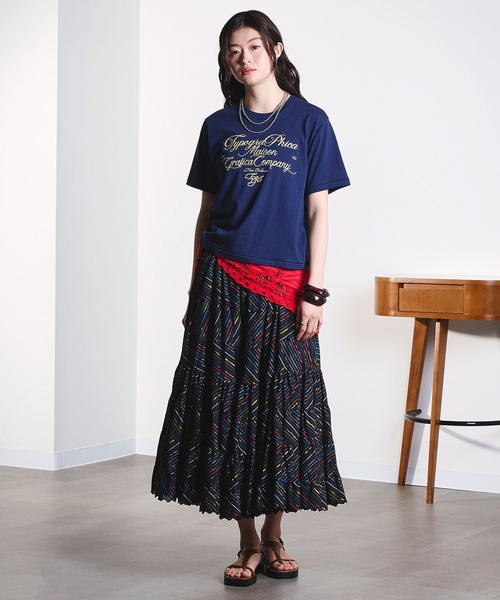 ROSE BUD（ローズバッド）の「(mag.by c)LOGO S/S TEE（Tシャツ/カットソー・レディース・ベージュ/ライトピンク/ネイビー・ONE SIZE）」の21枚目の写真