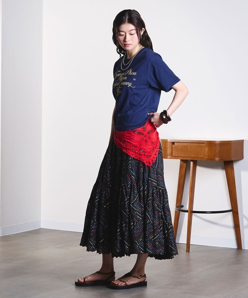 ROSE BUD（ローズバッド）の「(mag.by c)LOGO S/S TEE（Tシャツ/カットソー・レディース・ベージュ/ライトピンク/ネイビー・ONE SIZE）」の22枚目の写真
