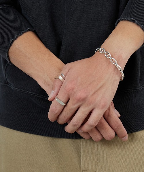 XOLO（ショロ）の「[XOLO JEWELRY/ショロジュエリー] ヘアライン シグネットリング -スリム-（リング・メンズ・シルバー・L）」の3枚目の写真