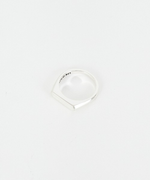 XOLO（ショロ）の「[XOLO JEWELRY/ショロジュエリー] ヘアライン シグネットリング -スリム-（リング・メンズ・シルバー・L）」の10枚目の写真