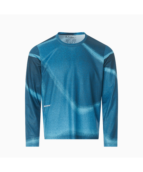 MENASOO(ミナス)の「Flow Graphic Long Sleeve T Shirt(Tシャツ/カットソー・レディース・ブルー/レッド・1/2)」の2枚目の写真