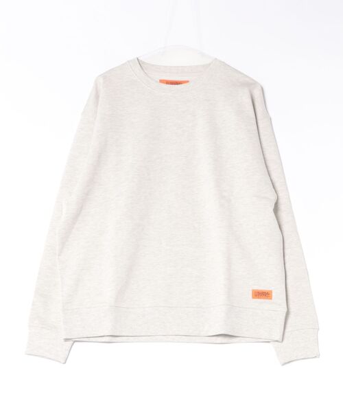 UNIVERSAL OVERALL(ユニバーサルオーバーオール)の「【72】【it】【UNIVERSAL OVERALL】SWEAT SHIRT(スウェット・メンズ・オートミール/ヘザーグレー/パープル/ネイビー・X-LARGE/SMALL/MEDIUM/LARGE)」の2枚目の写真