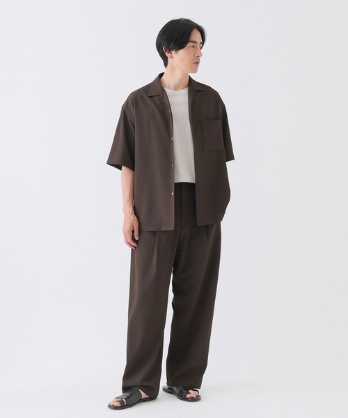 EDIFICE(エディフィス)の「ストライプ クレープ イージー トラウザー(スラックス・メンズ・ブラウン/ブラック・LARGE/MEDIUM/SMALL)」の3枚目の写真