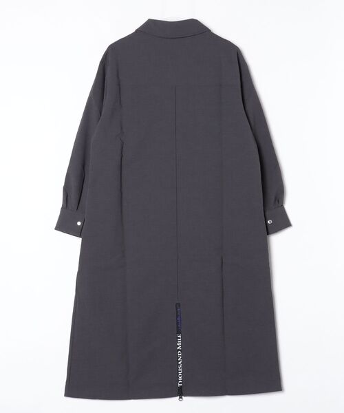 THOUSAND MILE（サウザンドマイル）の「[L's]HALF ZIP OP DOUBLE WEAVE/ハーフジップ ワンピース（その他トップス・レディース・ブラウン/チャコールグレー/ブラック・FREE）」の9枚目の写真