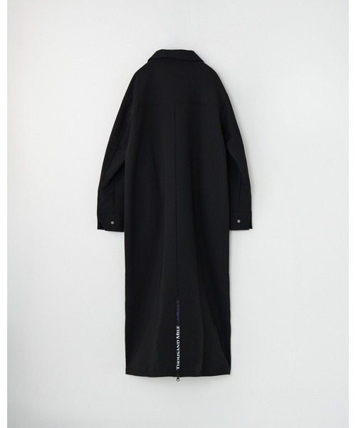 THOUSAND MILE（サウザンドマイル）の「[L's]HALF ZIP OP DOUBLE WEAVE/ハーフジップ ワンピース（その他トップス・レディース・ブラウン/チャコールグレー/ブラック・FREE）」の10枚目の写真
