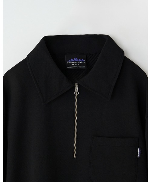 THOUSAND MILE（サウザンドマイル）の「[L's]HALF ZIP OP DOUBLE WEAVE/ハーフジップ ワンピース（その他トップス・レディース・ブラウン/チャコールグレー/ブラック・FREE）」の11枚目の写真