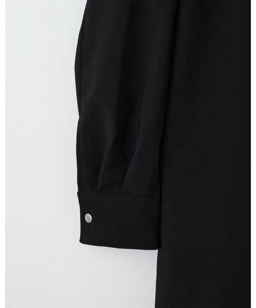 THOUSAND MILE（サウザンドマイル）の「[L's]HALF ZIP OP DOUBLE WEAVE/ハーフジップ ワンピース（その他トップス・レディース・ブラウン/チャコールグレー/ブラック・FREE）」の4枚目の写真